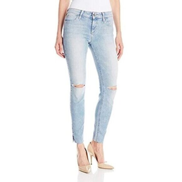 Anthropologie Joe's Jeans Skinny Jeans Flawless Icon Split distressed Light wash - Picture 3 of 16